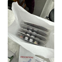 General pharmacy print 12lb XL White Paper Bags XL 7"x4"x 14" 1000pcs XL (fits 4 blisters)